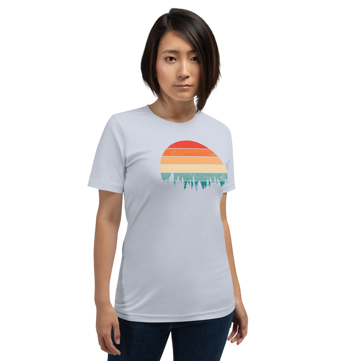 Retro Sunset Silhouette T-Shirt