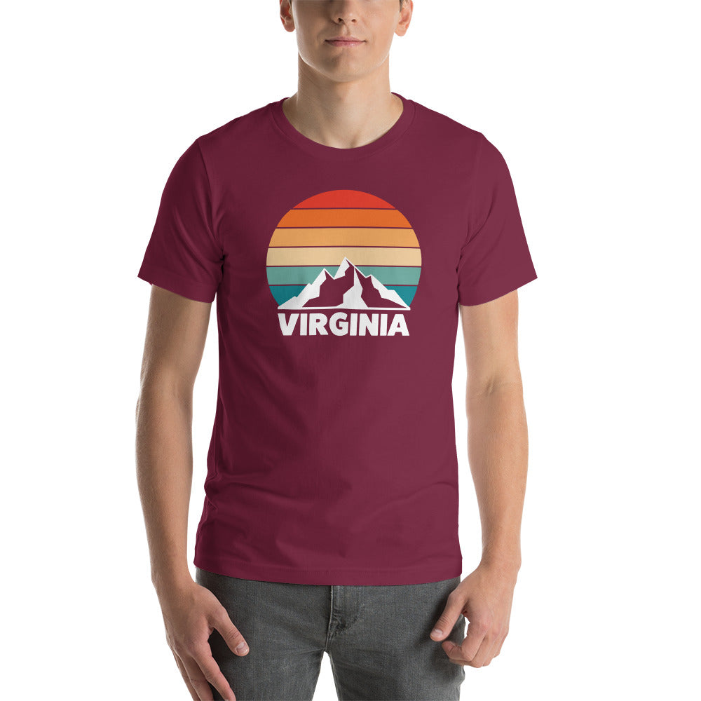 Retro Virginia Sunset Silhouette T-Shirt