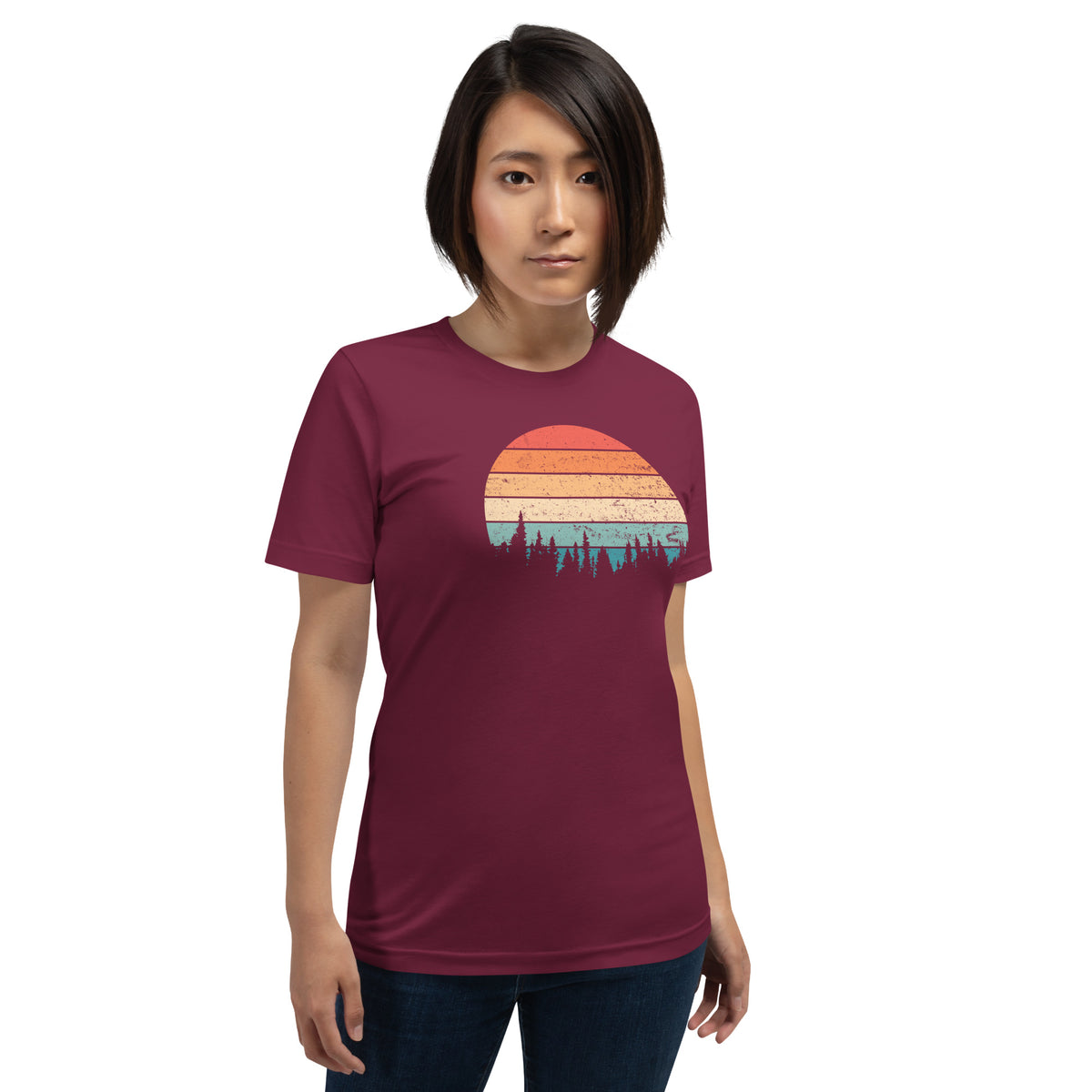 Retro Sunset Silhouette T-Shirt
