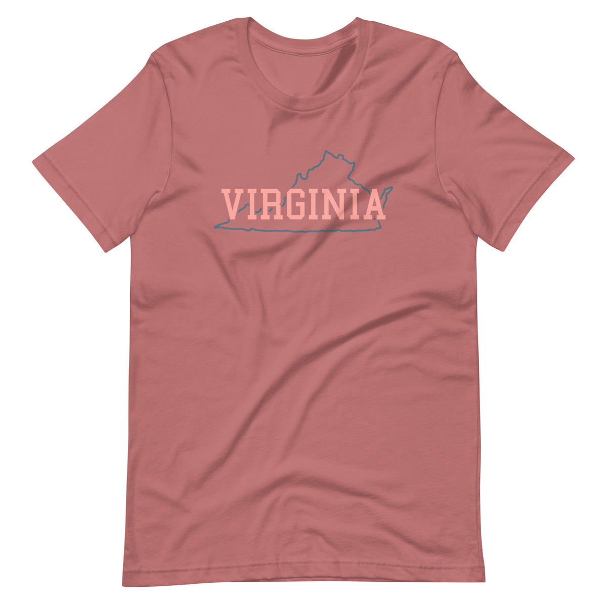 Virginia State Pastel Pink Unisex Tee