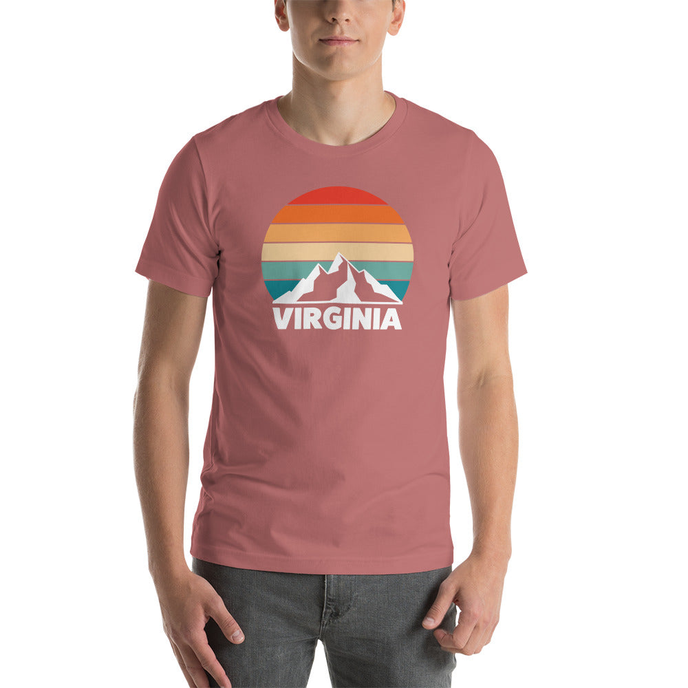 Retro Virginia Sunset Silhouette T-Shirt