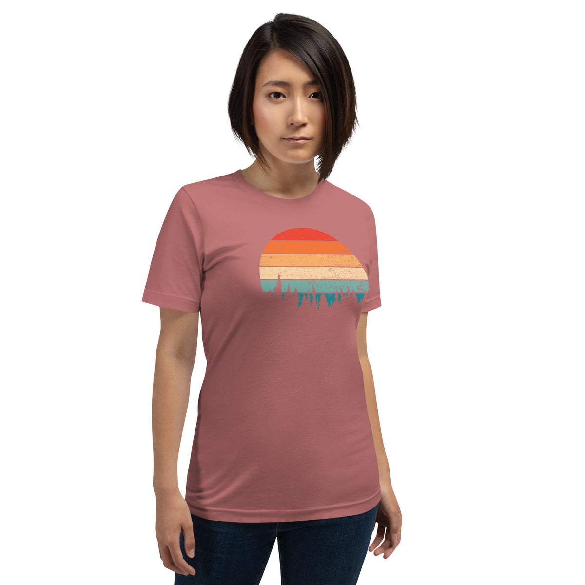 Retro Sunset Silhouette T-Shirt