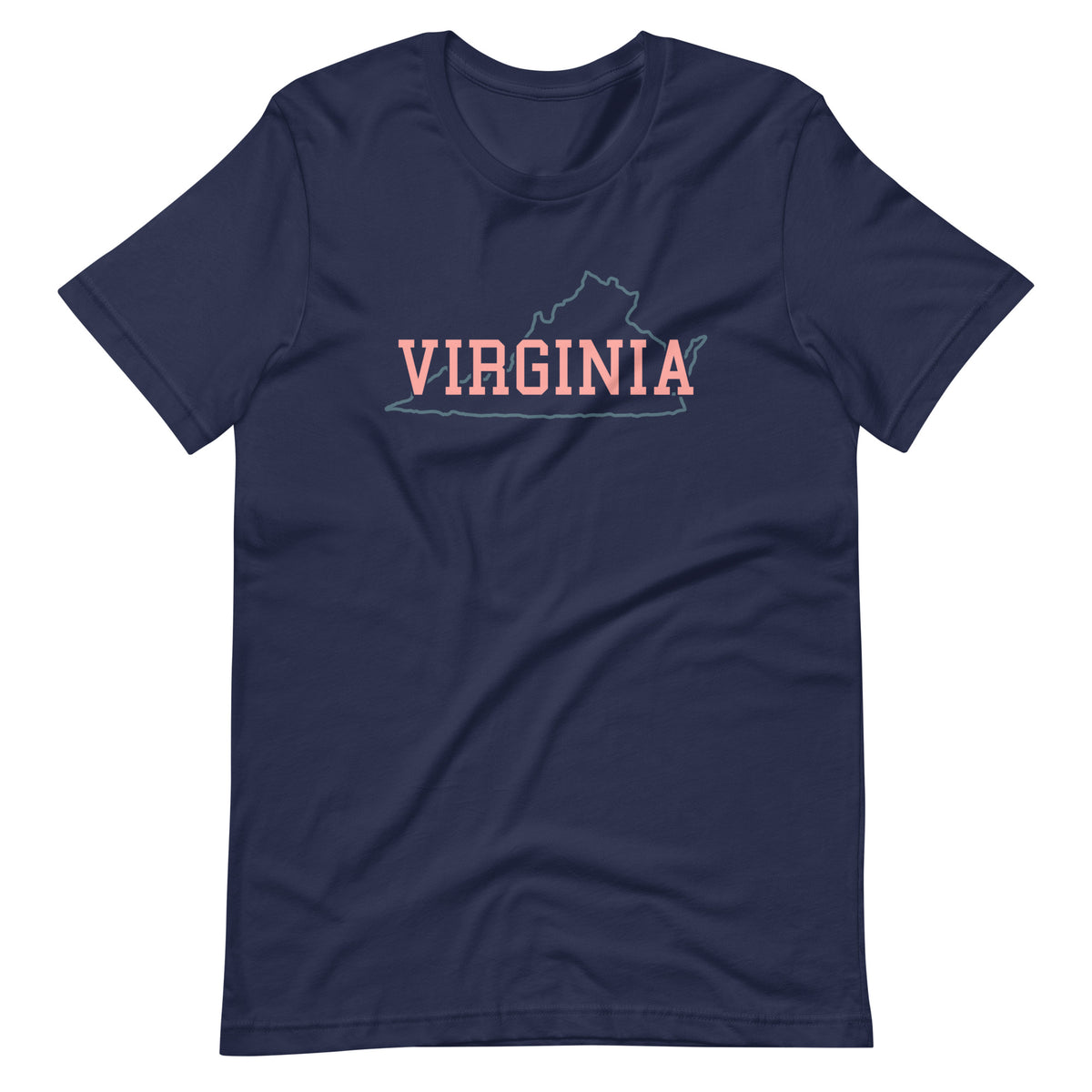 Virginia State Pastel Pink Unisex Tee