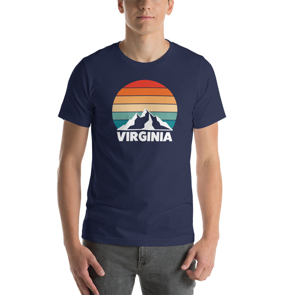 Retro Virginia Sunset Silhouette T-Shirt