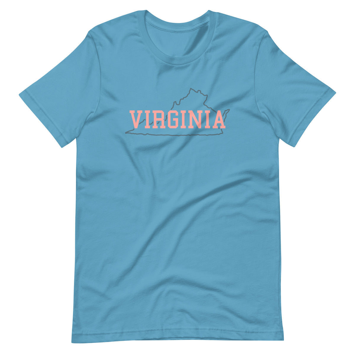 Virginia State Pastel Pink Unisex Tee