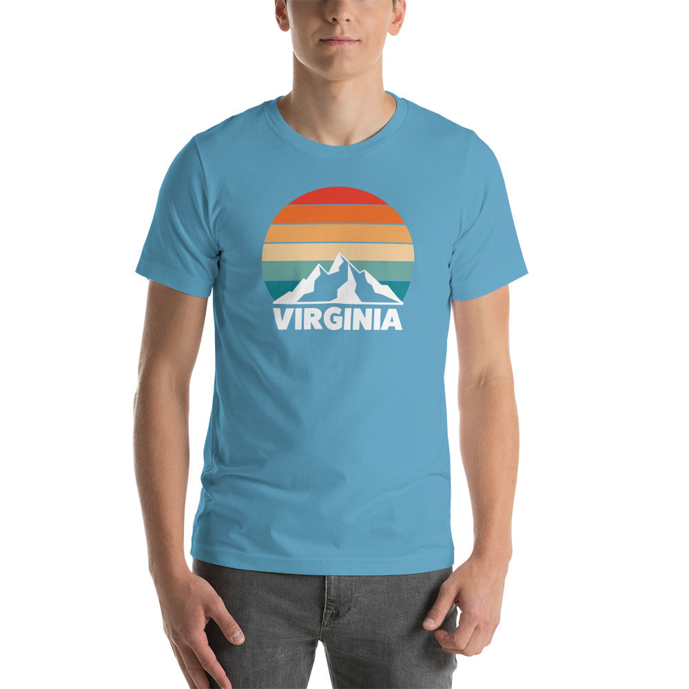 Retro Virginia Sunset Silhouette T-Shirt