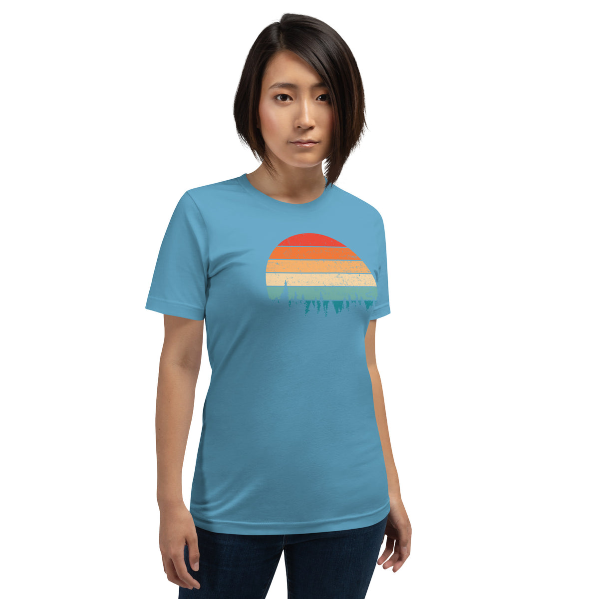 Retro Sunset Silhouette T-Shirt
