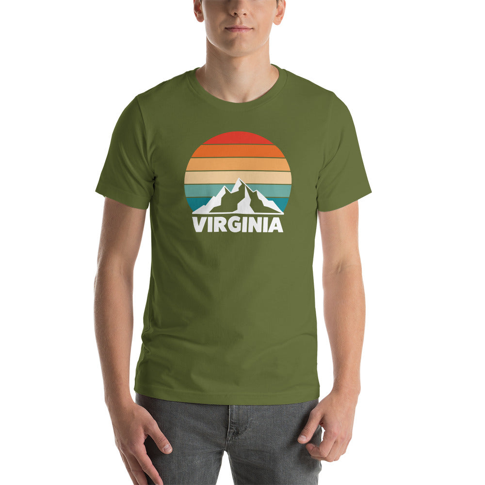 Retro Virginia Sunset Silhouette T-Shirt