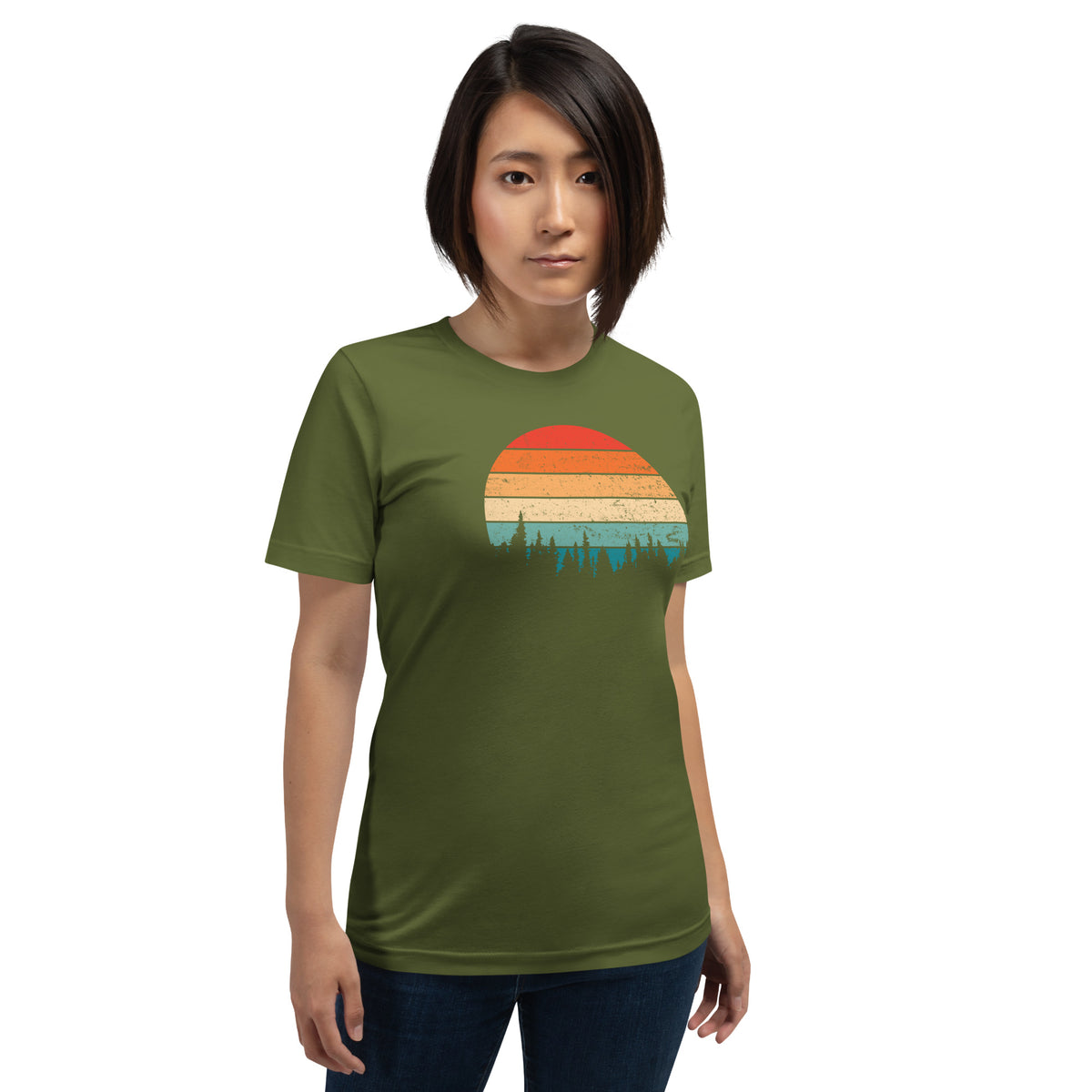 Retro Sunset Silhouette T-Shirt