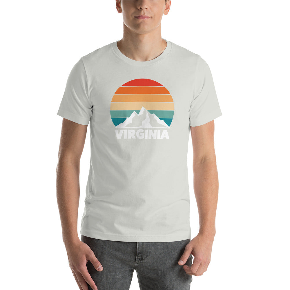 Retro Virginia Sunset Silhouette T-Shirt