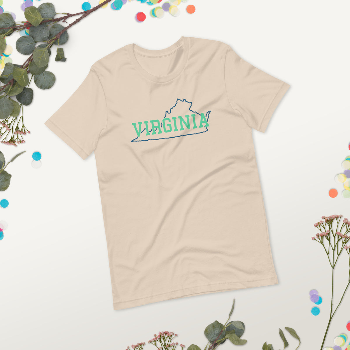 Virginia State Mint Green Unisex Tee