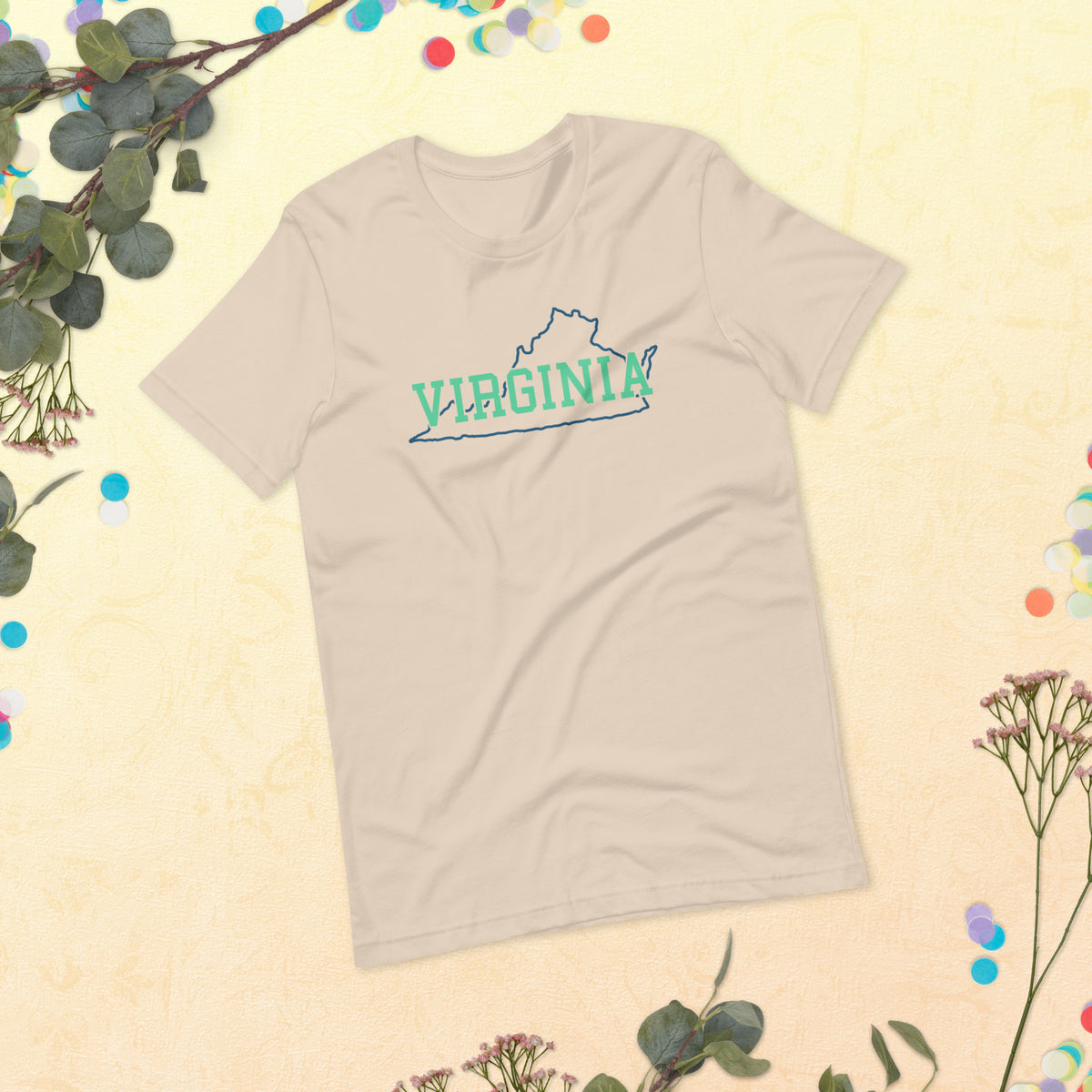 Virginia State Mint Green Unisex Tee