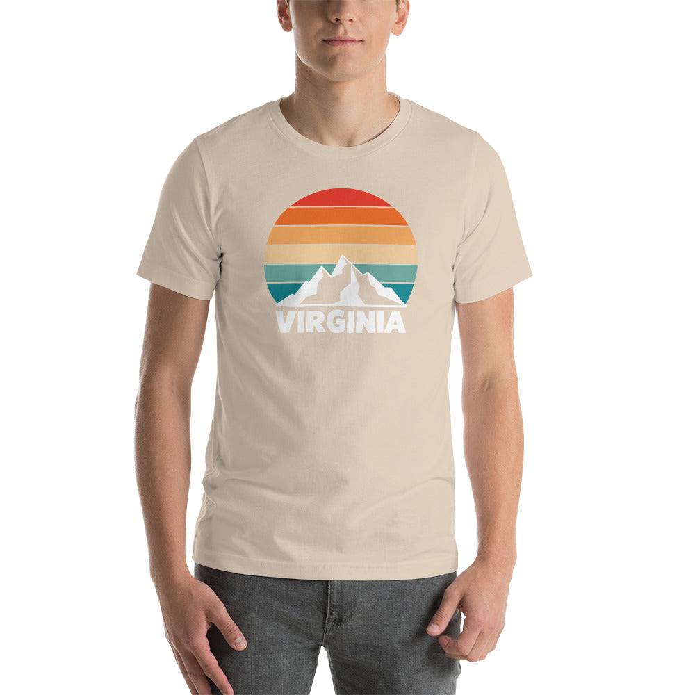 Retro Virginia Sunset Silhouette T-Shirt