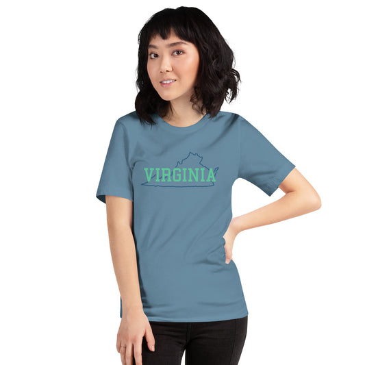 Virginia State Mint Green Unisex Tee
