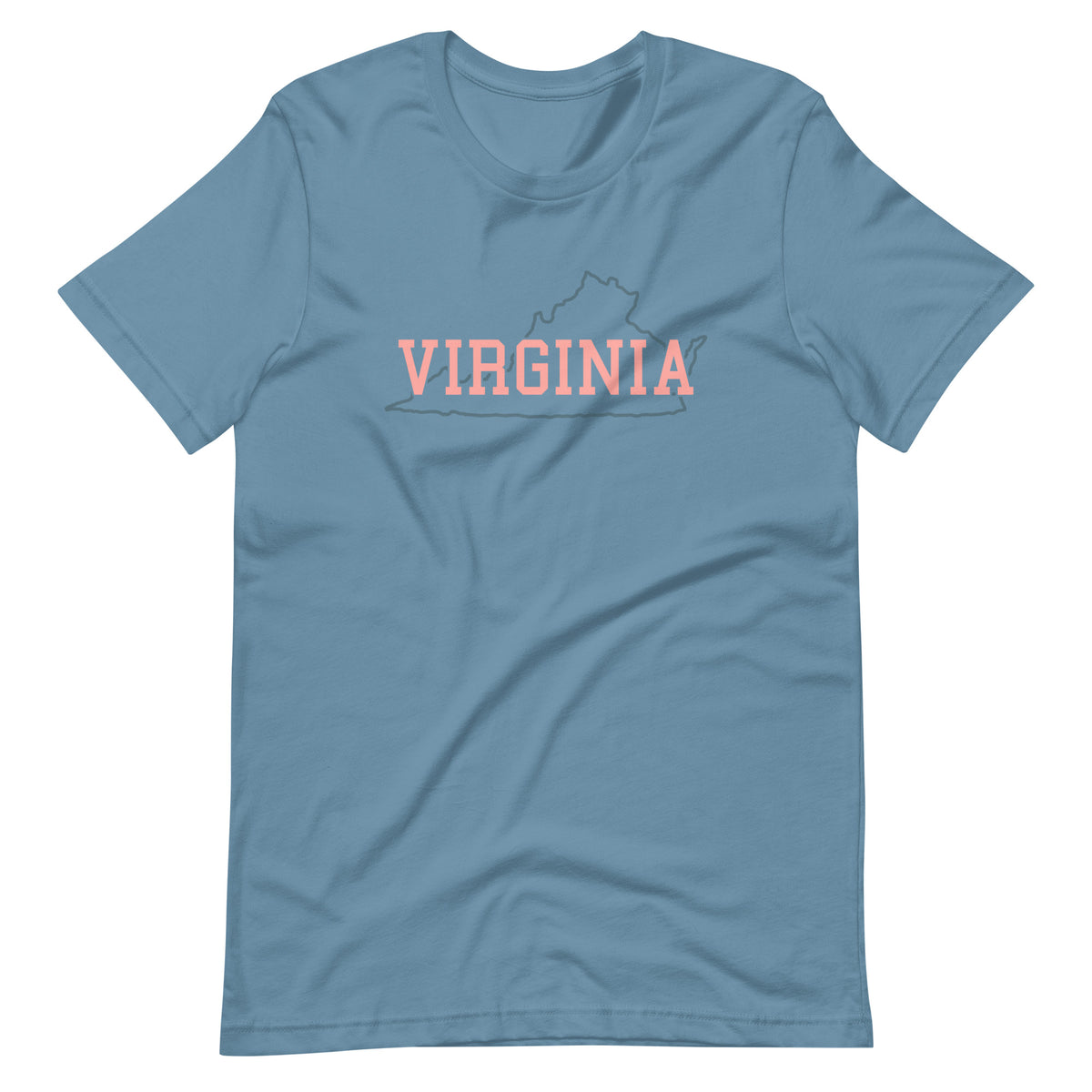 Virginia State Pastel Pink Unisex Tee