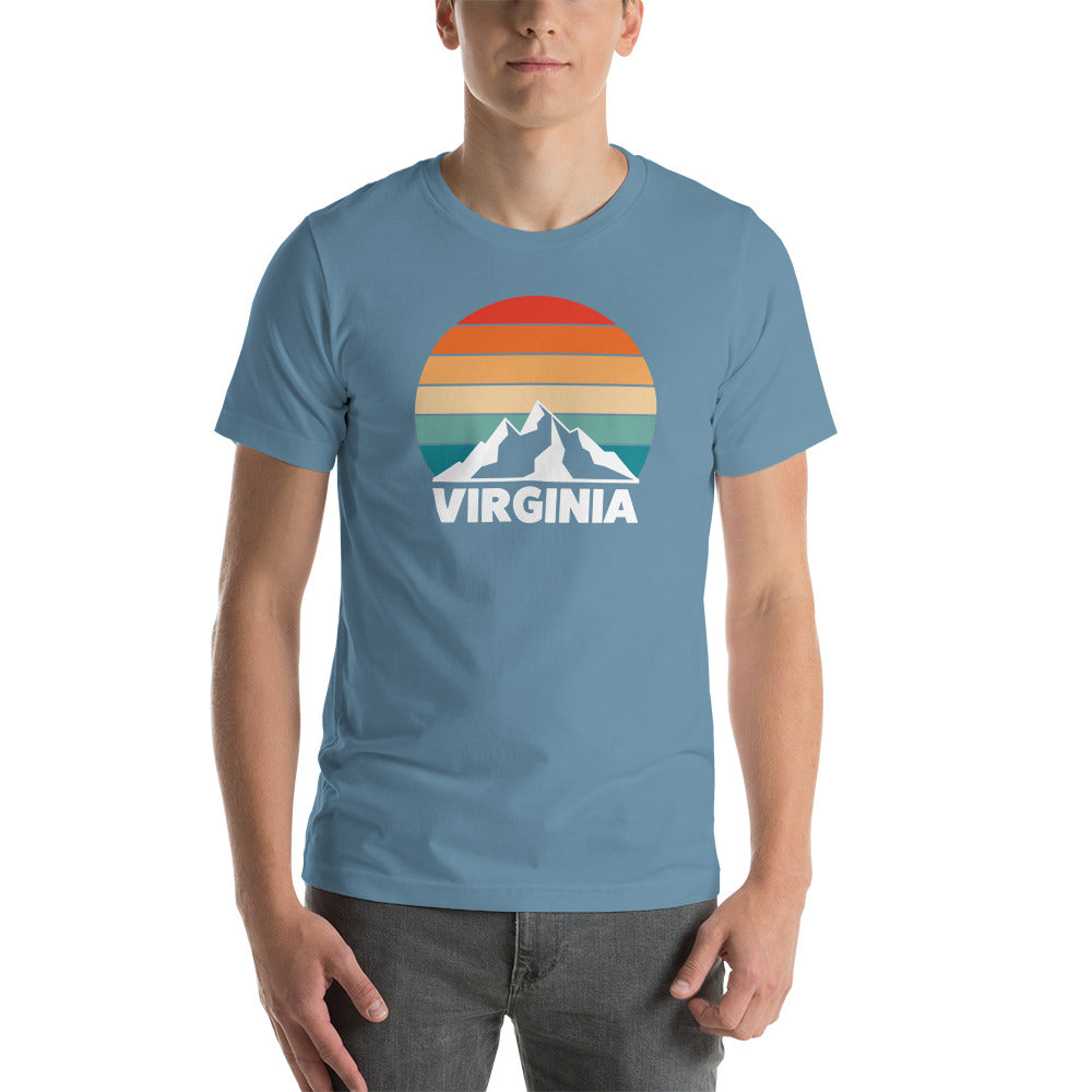 Retro Virginia Sunset Silhouette T-Shirt