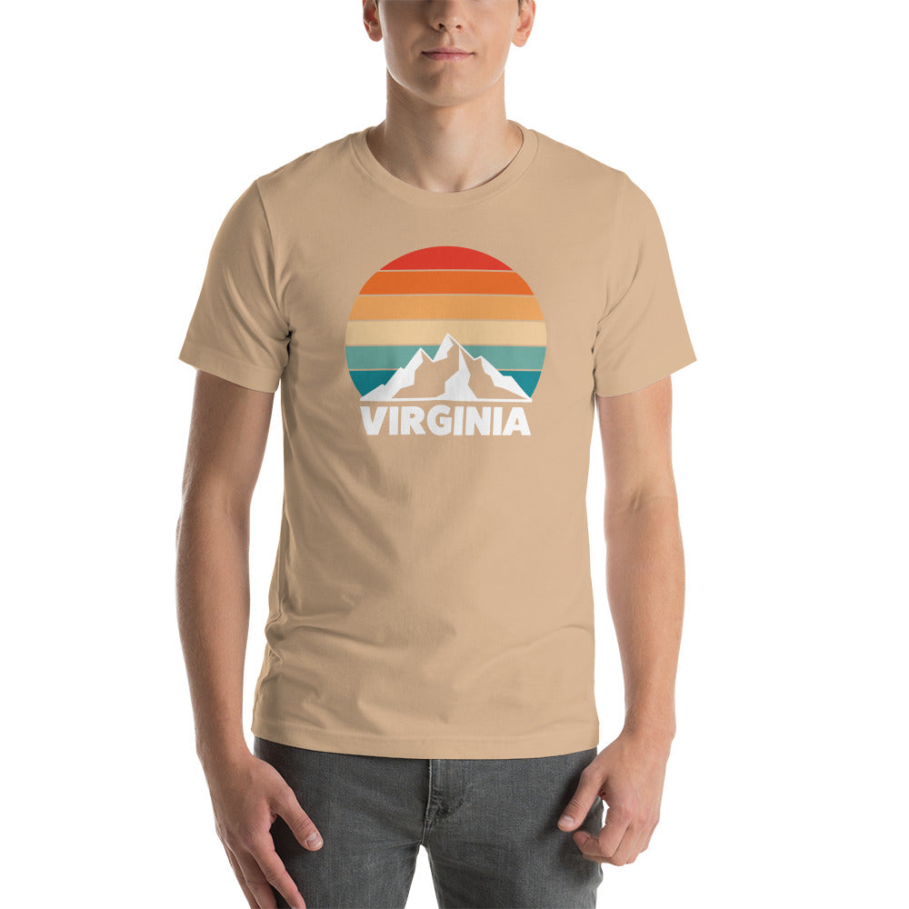 Retro Virginia Sunset Silhouette T-Shirt