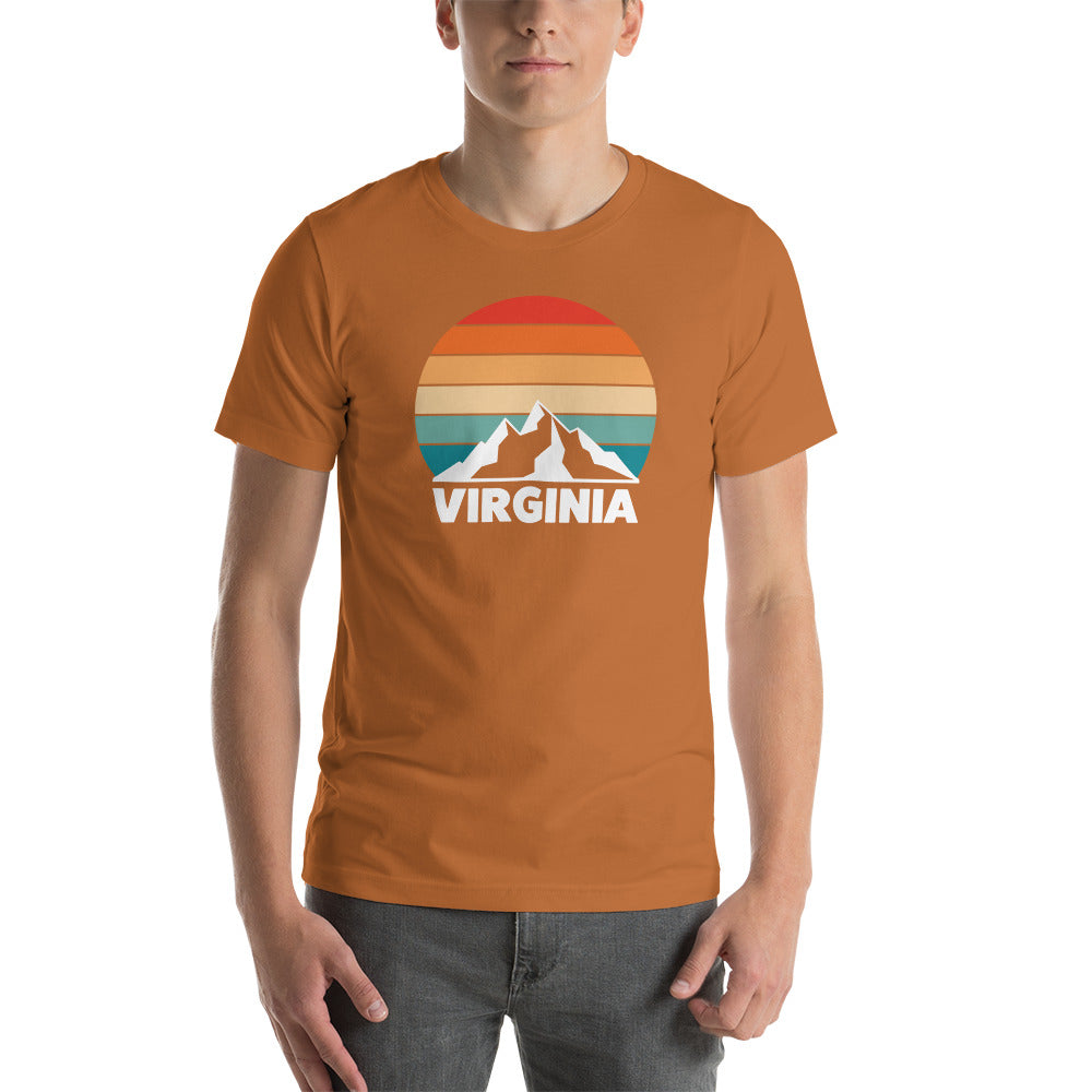 Retro Virginia Sunset Silhouette T-Shirt