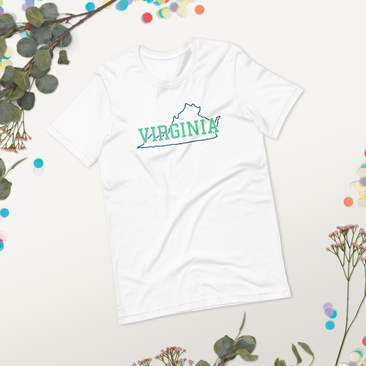Virginia State Mint Green Unisex Tee