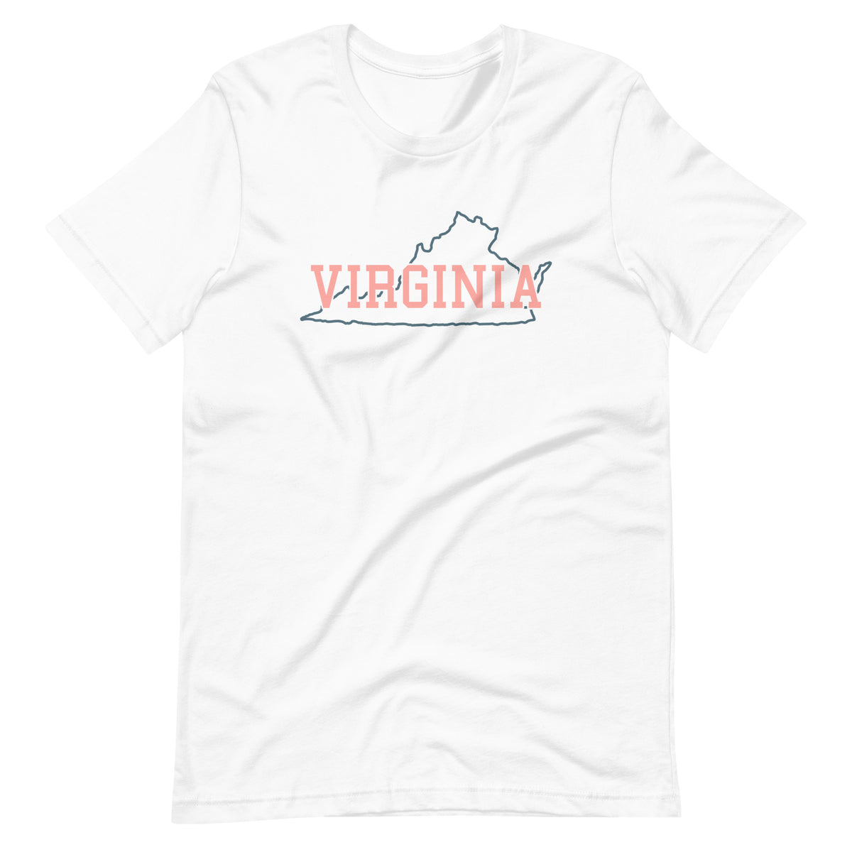 Virginia State Pastel Pink Unisex Tee