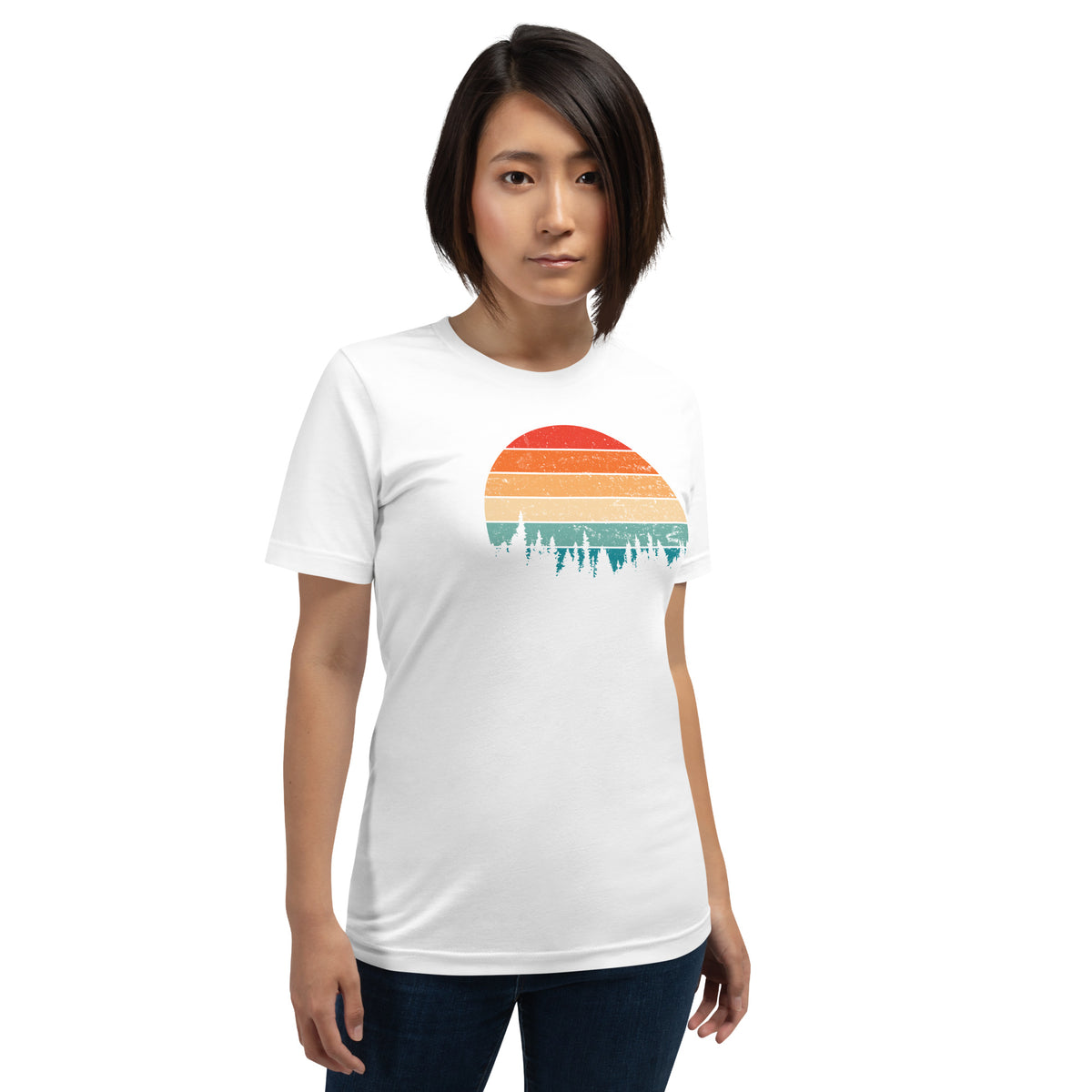 Retro Sunset Silhouette T-Shirt